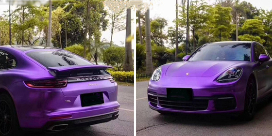 泡Swipeableを直している自由な電気すみれ色車の覆いのフィルムの自己