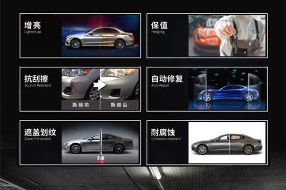 明確なブラのペンキの保護反傷車の覆いを直しているTPHの無光沢の自己