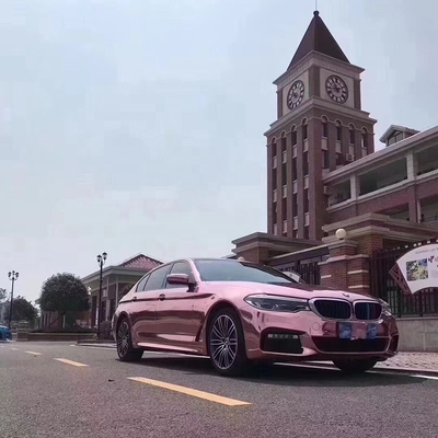 ローズの金のクロムのビニール車の覆いの空気リリースを直している自己は防水する