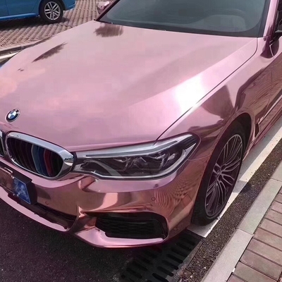 ローズの金のクロムのビニール車の覆いの空気リリースを直している自己は防水する