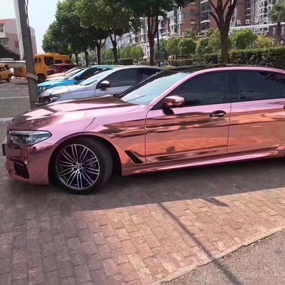 ローズの金のクロムのビニール車の覆いの空気リリースを直している自己は防水する
