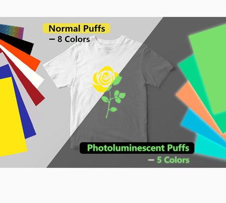 PhotoluminescentパフPUの熱のフィルムHTVのアクリルの染料の熱伝達のフィルム